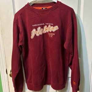 Vintage Virginia Tech Hokies Sweatshirt Mens M  Team Starter Stitched Logo